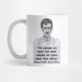 George Orwell Portrait and Quote Mug